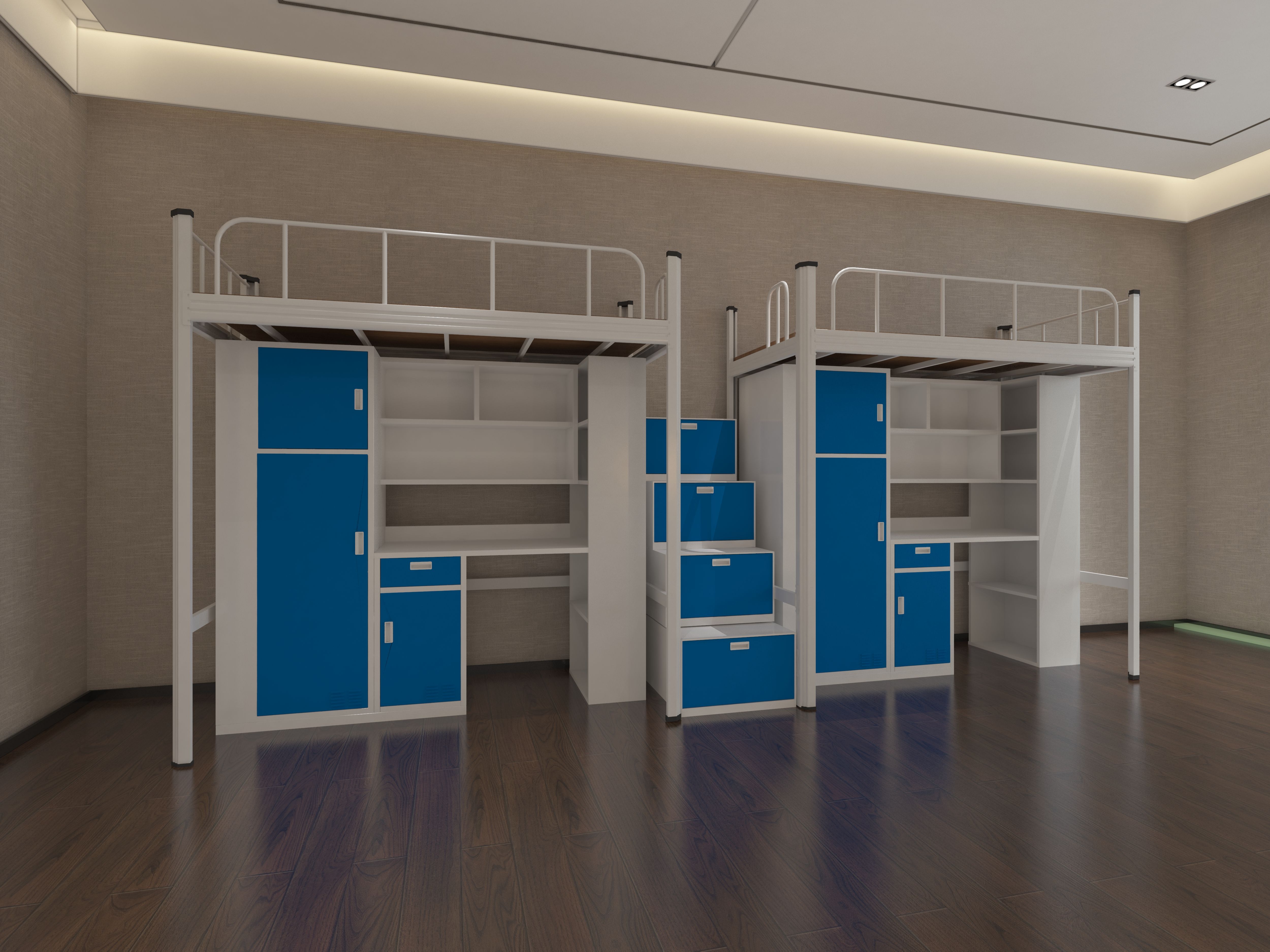 大學生公寓床  連體學生公寓床廠家