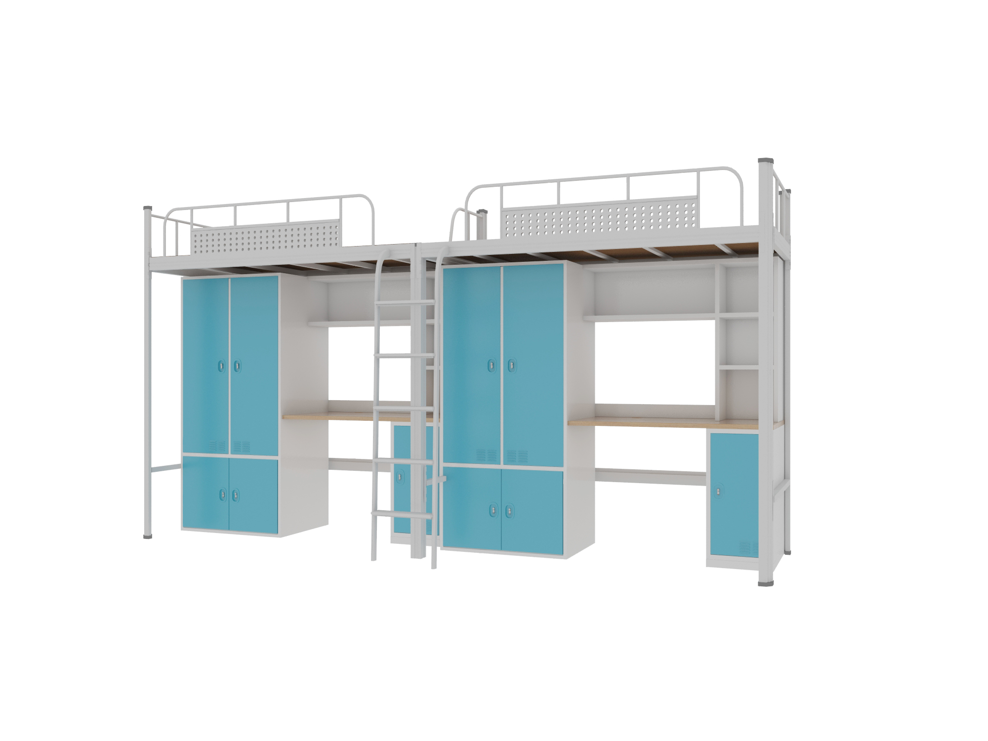 不會發出吱吱聲的雙層鐵床